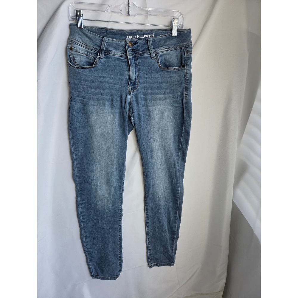 WallFlower Luscious Curvy Jeans Womens Blue Medium Wash Curvy Mid Skinny